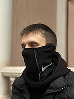 Бафф Найк чорний теплий на флісі Снуд Nike чорний зимовий Чоловічий снуд найк рефлектив балаклава найк чорна чоловіча баф nike чор