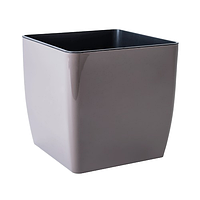 Вазон Квадро низький 22*22*21 см капучіно