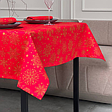 Скатертина водовідштовхувальна новорічна, Турецька, WATER PROFF (Під замовлення, або стандартний розмір), фото 2