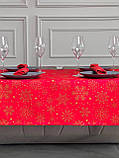 Скатертина водовідштовхувальна новорічна, Турецька, WATER PROFF (Під замовлення, або стандартний розмір), фото 7