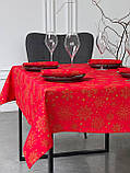 Скатертина водовідштовхувальна новорічна, Турецька, WATER PROFF (Під замовлення, або стандартний розмір), фото 8