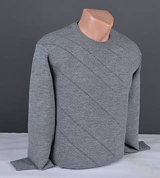 Чоловічий джемпер сірий | Чоловічий светр Туреччина 9362