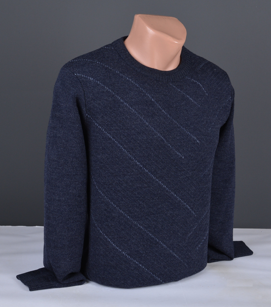 Чоловічий джемпер темно-синій | Чоловічий светр Туреччина 9365, фото 1