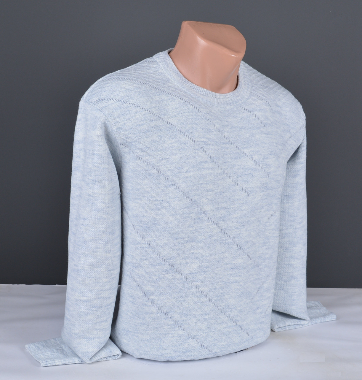 Чоловічий джемпер сіро-блакитний | Чоловічий светр Туреччина 9366, фото 1