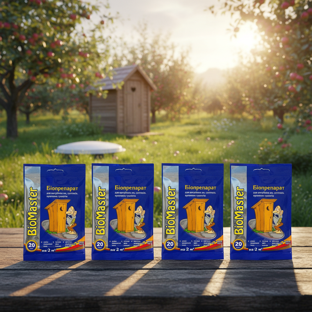 Біомастер засіб для септиків, вигрібних ям і дачних туалетів (20 г) Agromaxi, фото 1