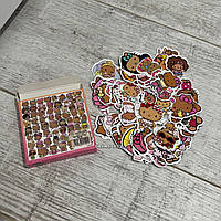 Набір наклейок Black Hello Kitty