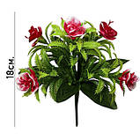 Штучні квіти букет Орхідеї заливка, 18см, фото 4