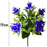 Штучні квіти букет нарциси пухнасті пластикові, 19см, фото 4