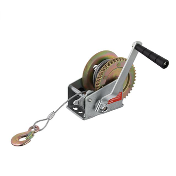 Лебідка важільна барабанна, тягове зусилля 450 кг, сталевий трос INTERTOOL GT1454