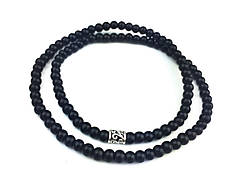 Браслет чоловічий із Шунгіту на 2 оберти