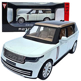 Машинка метал Range Rover L460 рендж ровер 1:24 білий світло звук 20,5*7*7см (RS-15526)