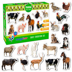 Магніти Ферма (реалістичні фото) Набір для раннього розвитку