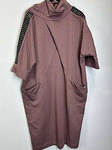 Жіноче  трикотажне плаття з кишенями FREYZIA MODNA KAZKA MKSH2365-7