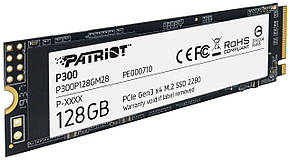 Накопичувач SSD 128GB Patriot P300 M.2 2280 PCIe 3.0 x4 NVMe TLC (P300P128GM28), фото 2