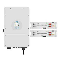 Комплект інвертор Deye SUN-6K-SG05LP1-EU та акумулятор Deye SE-G5.1 Pro-B 2 шт