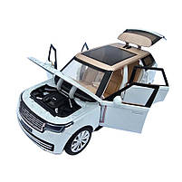Машинка метал Range Rover L460 рендж ровер 1:24 білий світло звук 20,5*7*7см (RS-15526), фото 4