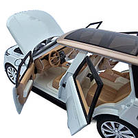 Машинка метал Range Rover L460 рендж ровер 1:24 білий світло звук 20,5*7*7см (RS-15526), фото 9