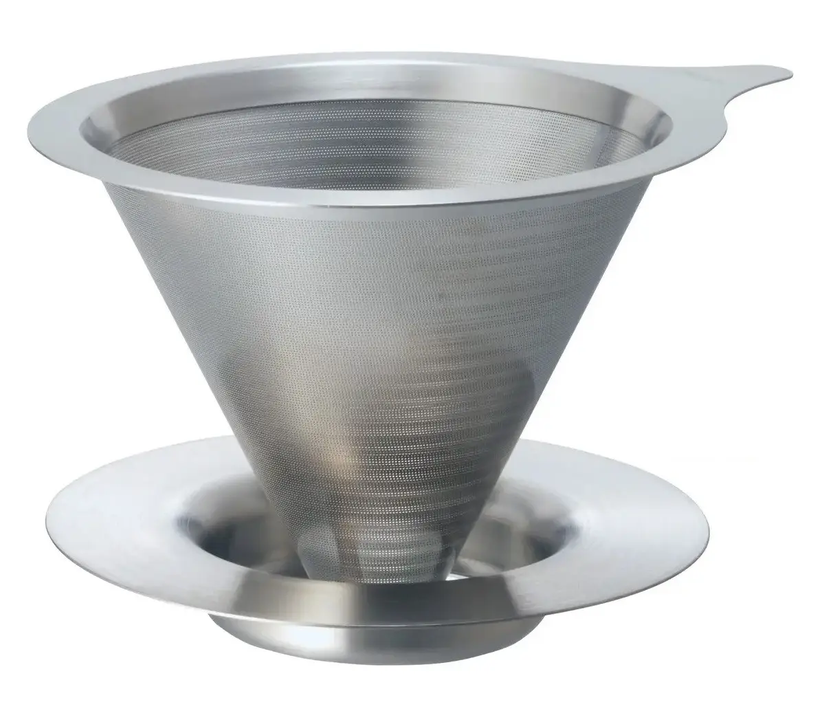 Пуровер Hario V60 Double Mesh 02 із нержавіючої сталі на 1-4 чашки, фото 1