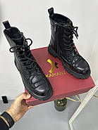 Черевики жіночі MyClassic W113-T1ZM зимові на шнурівці чорні 36, фото 5