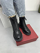 Черевики жіночі Kamani W128-T1ZM зимові на шнурівці чорні 36, фото 3