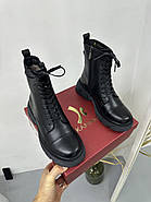 Черевики жіночі Kamani W128-T1ZM зимові на шнурівці чорні 36, фото 8