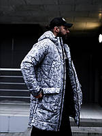 Куртка зимова з капюшоном чоловіча зима унісекс SHOP OP