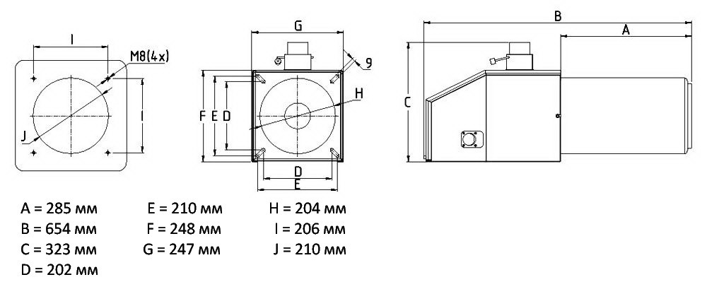 Пеллетная горелка Pellas Revo 100 kWt - фото 3 - id-p489913295