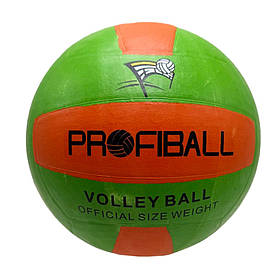 М'яч волейбольний "Profiball" Bambi VA 0016(Orange-Green) розмір №5, Toyman