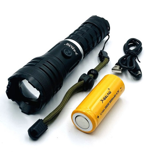 Ліхтар ручний батарейний, Ліхтар водозахищений, Армійські тактичні ліхтарі Тактичний ручний GP-61, фото 1