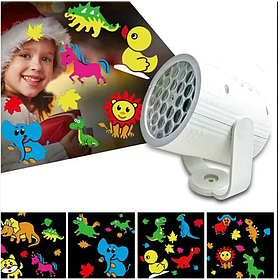 Проєктор для дому "ЗВЕРЮШКИ"/Обертовий проєктор з анімованими слайдами (AND LY-1068) SV227