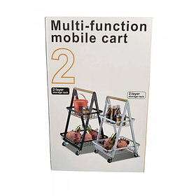 Подвійна кошик-Тележка на коліщатках (Multi-function mobile cart) SV227