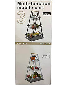 Трирівнева кошик-Тележка на коліщатках (Multi-function mobile cart 3-layer) SV227