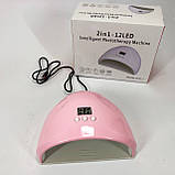 Лампа для манікюру sun з таймером FD, Сушарка для робіт з манікюром Лед лампа гель-лаку KB-14, фото 2