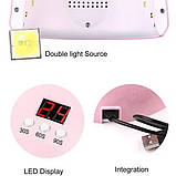 Лампа для манікюру sun з таймером FD, Сушарка для робіт з манікюром Лед лампа гель-лаку KB-14, фото 4