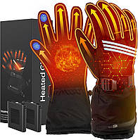 Рукавички з підігрівом Lottbuty Heated Gloves M 5000 мАг водонепроникні для зимових активностей чорні