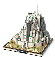 Набор строительных блоков Замок идей Минас Тирит с подсветкой 1680 деталей для детей и взрослых STEM игрушка