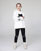 Лосини теплі зимові для дівчинки на хутрі Смайл Тайм Smile Time Dots Kitten