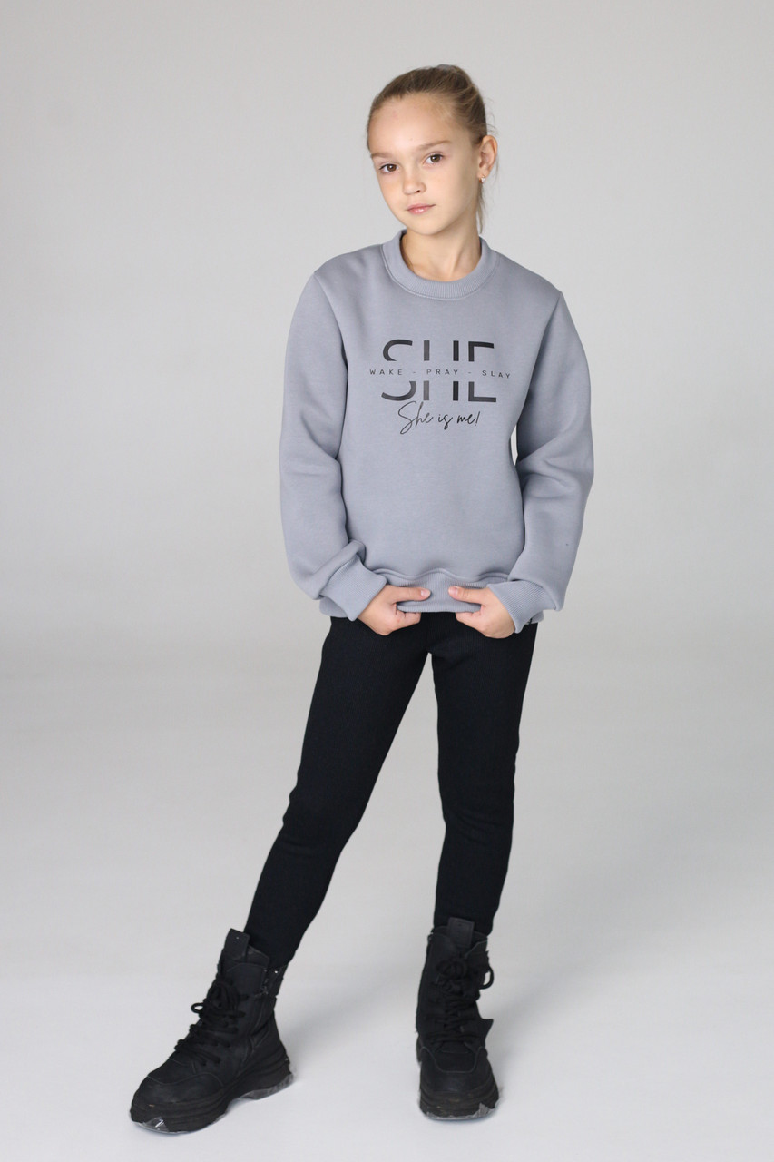 Лосини для дівчинки теплі зимові в крапку Смайл Тайм Smile Time Dots White Warm, фото 1