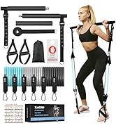 Комплект штанги для пілатесів з еспандерами Zacro для домашніх тренувань універсальний набір для силових вправ