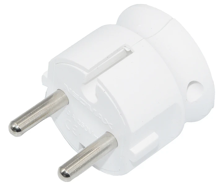 Вилка електрична кутова штепсельна без заземлення Neomax, фото 1