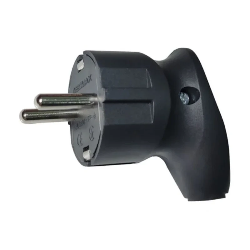 Електровилка кутова із заземленням чорна Neomax NX1105, фото 1