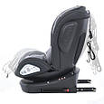 Дитяче автокрісло El Camino Evolution 2 (Ель Каміно Еволюшен) ME 1045 Royal Gray (світло-сірий колір) 0–36 кг, фото 4