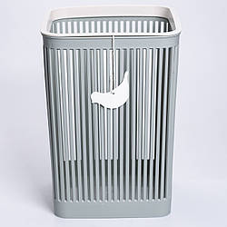 Кошик для сміття пластиковий в офіс для паперу 22×22×30 (см) кошик під сміття 8 (л) відро Доставка по Україні