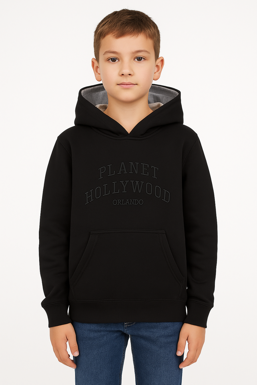 Дитяча тепла толстовка на флісі чорна (386031), фото 1