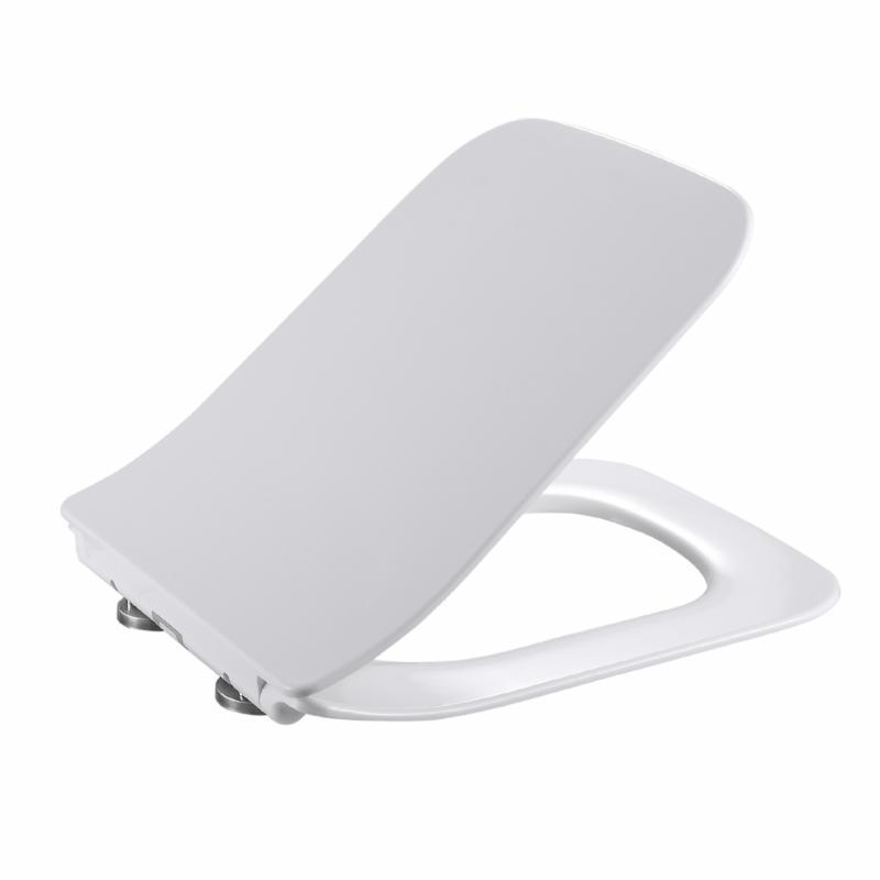 Qtap Сиденье для унитаза (Crow 640) 460x350x47 мм, White, с микролифтом, Slim Duroplast, Quick Release QTSC179W48700, фото 1