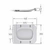 Qtap Сиденье для унитаза (Crow 640) 460x350x47 мм, White, с микролифтом, Slim Duroplast, Quick Release QTSC179W48700, фото 2