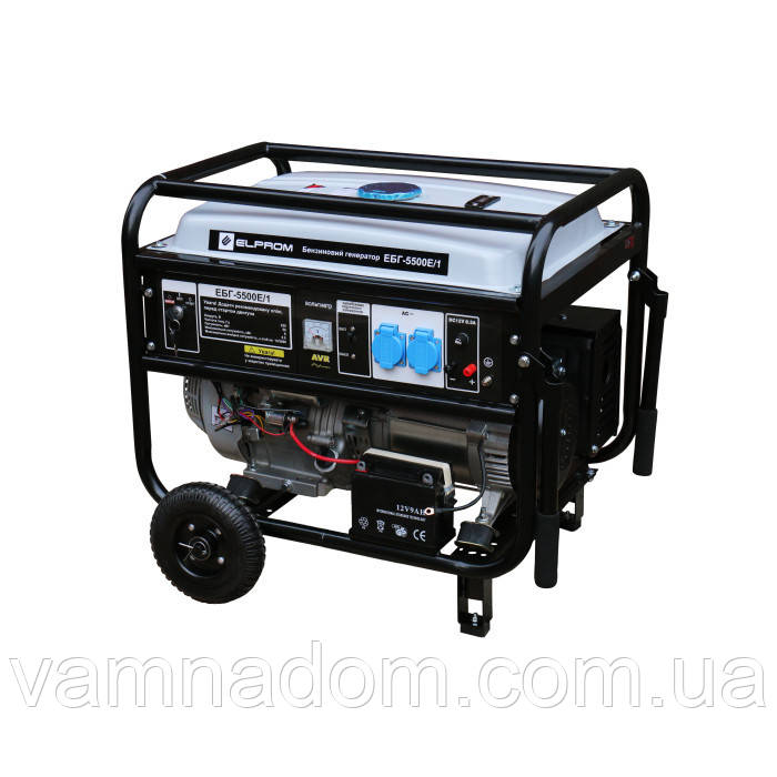 Генератор бензин/газ Елпром ЕБГ-5500Е/1 (5-5,5 кВт), фото 1