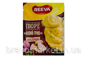 Пюре картопляне зі смаком Білий гриб 40г ТМ Reeva, фото 1