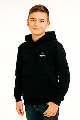 Худі дитяче для хлопчика 9-12 років синє (5004-04)