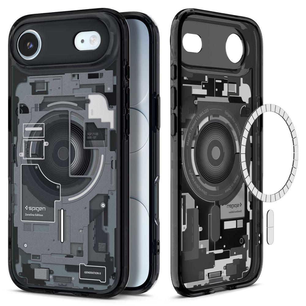 Чохол Spigen для iPhone 17 Air - Ultra Hybrid MAG, Zero One, Black (ACS10320), фото 1